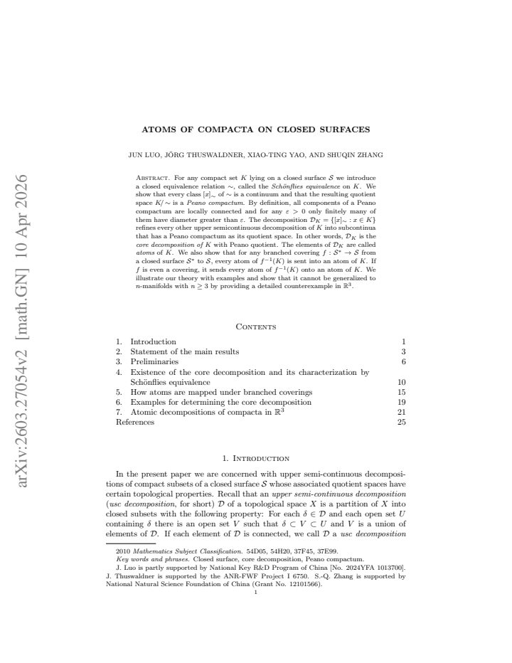 First page