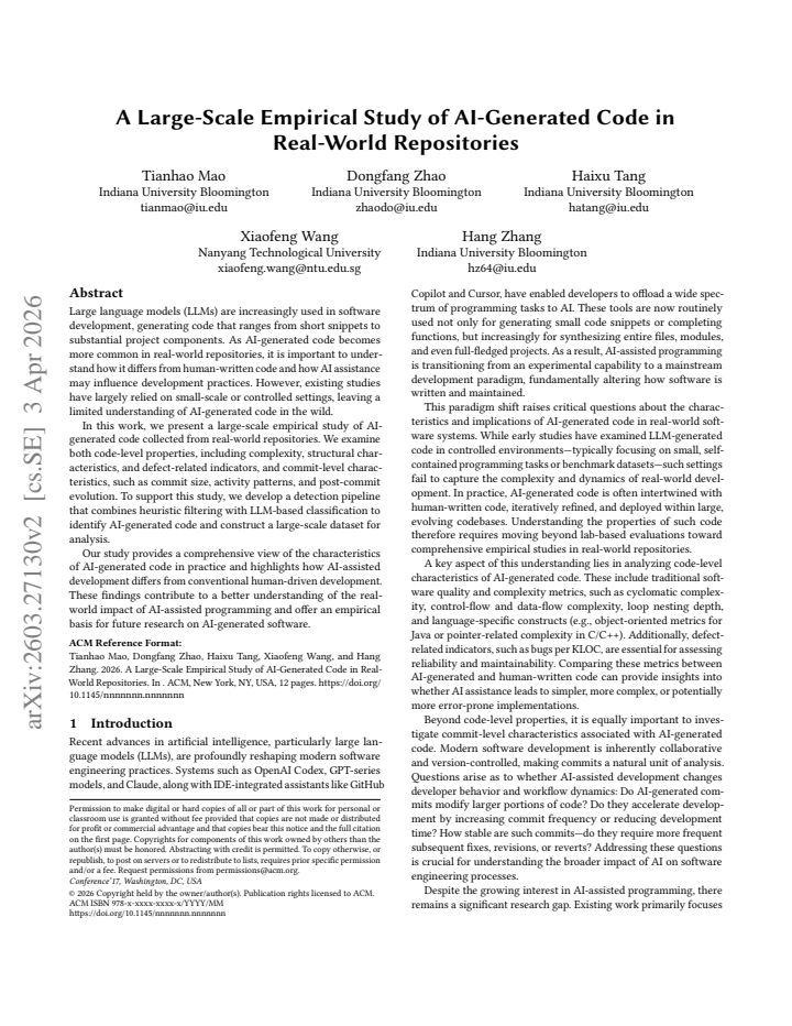 First page
