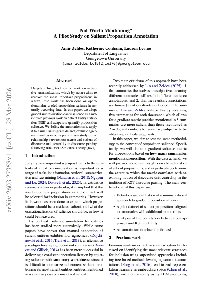 First page
