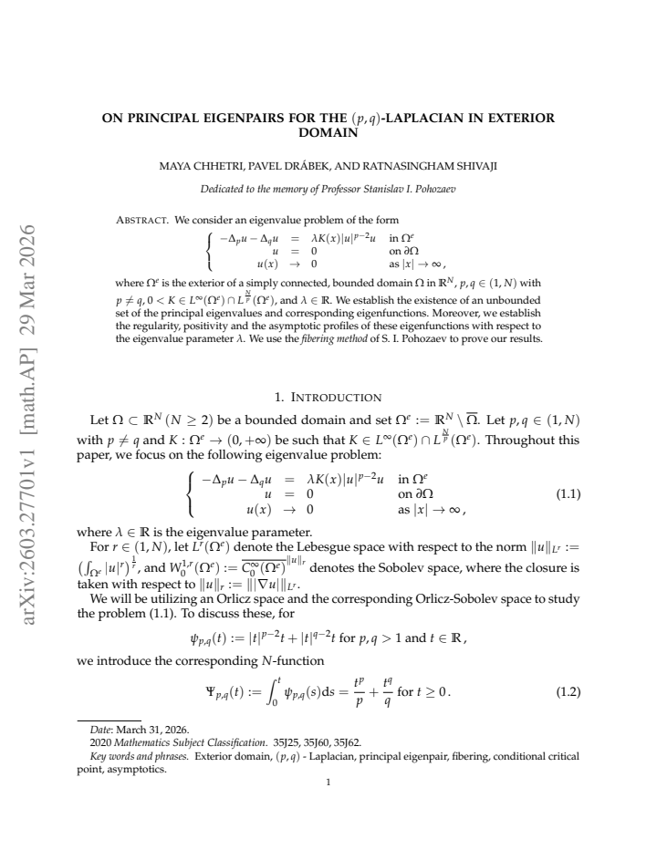 First page
