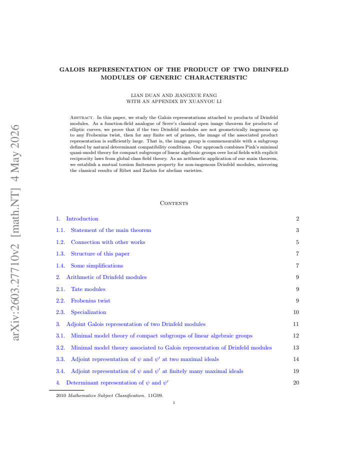 First page