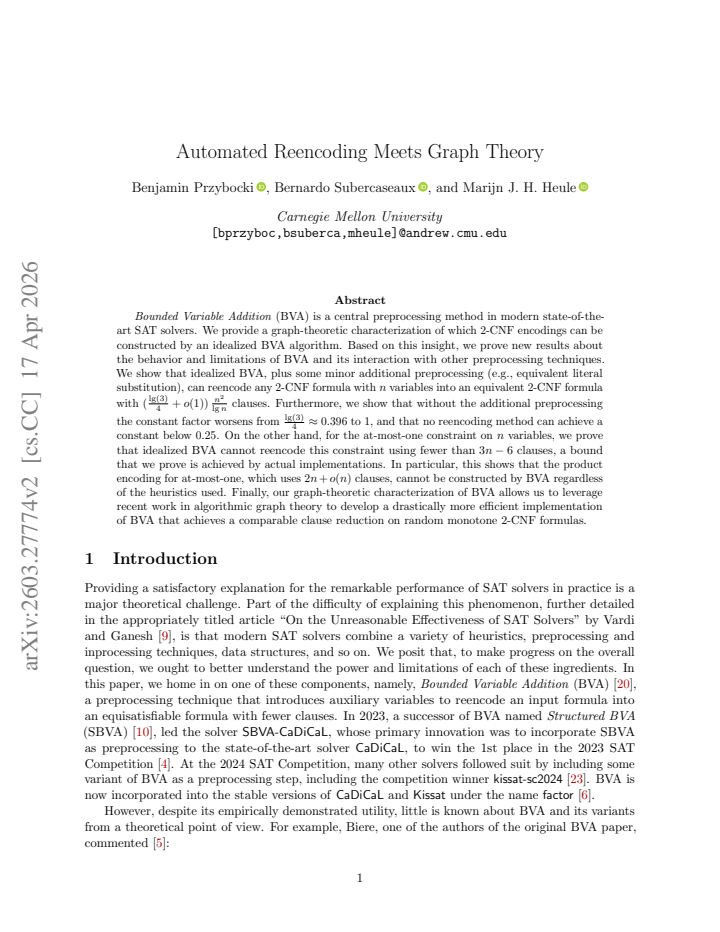 First page