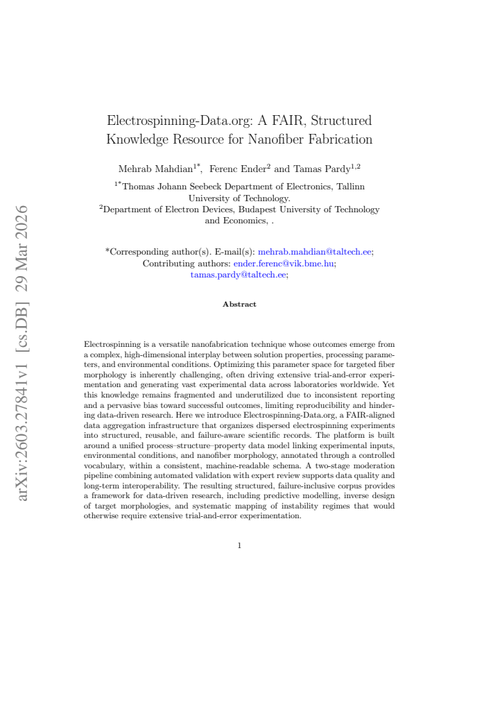 First page