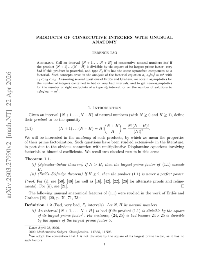 First page