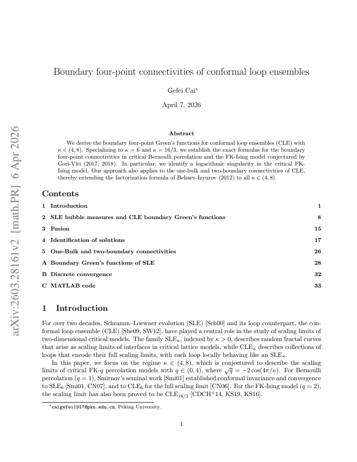 First page