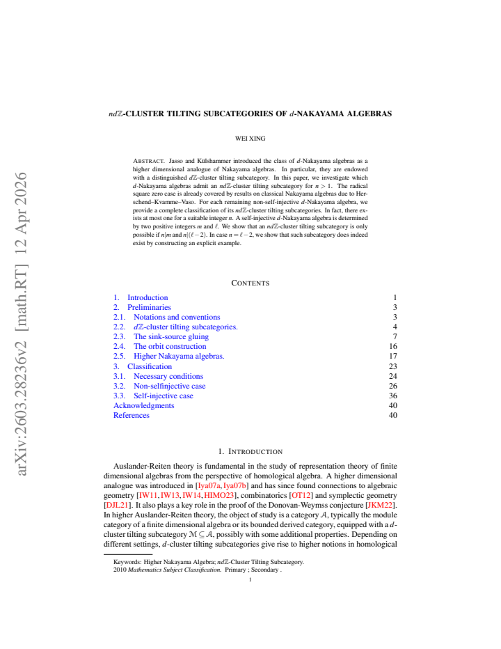 First page