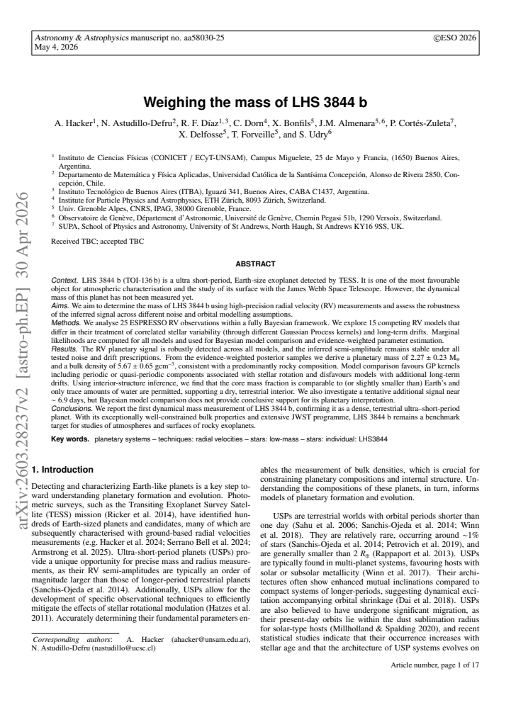 First page
