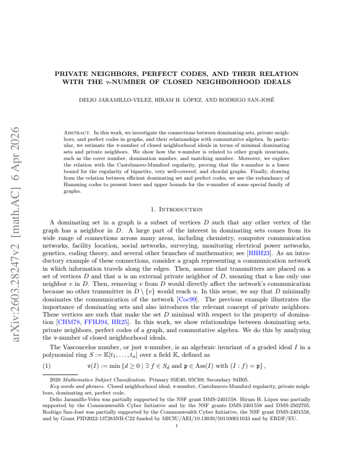 First page
