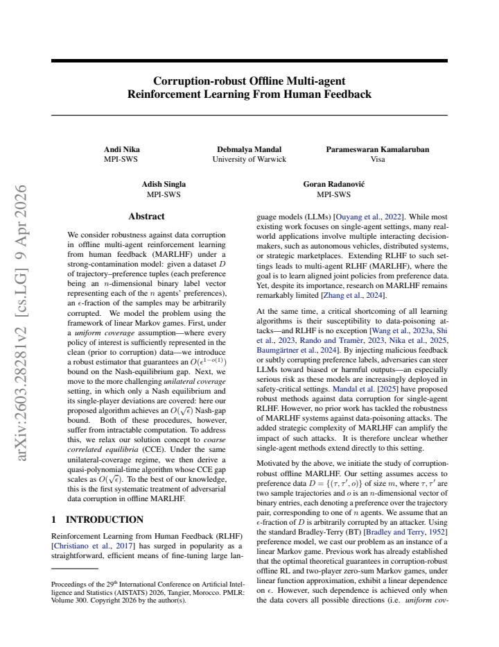 First page