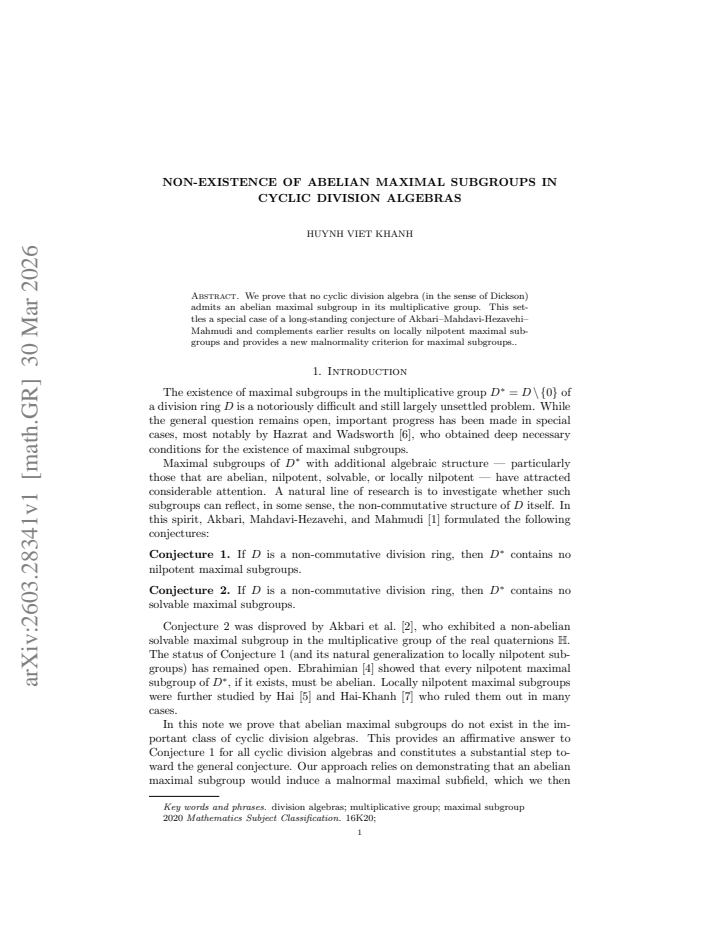 First page