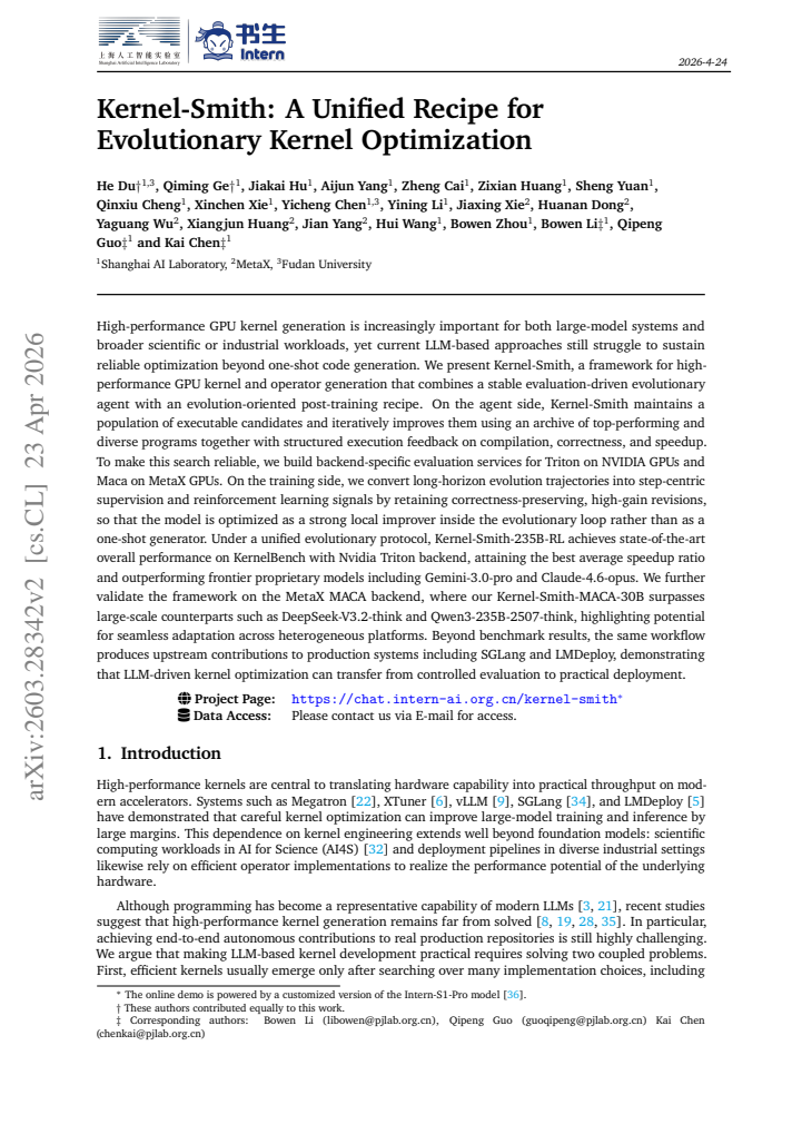 First page