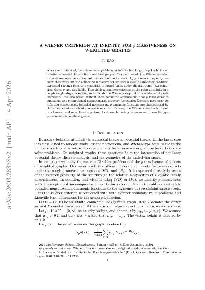 First page