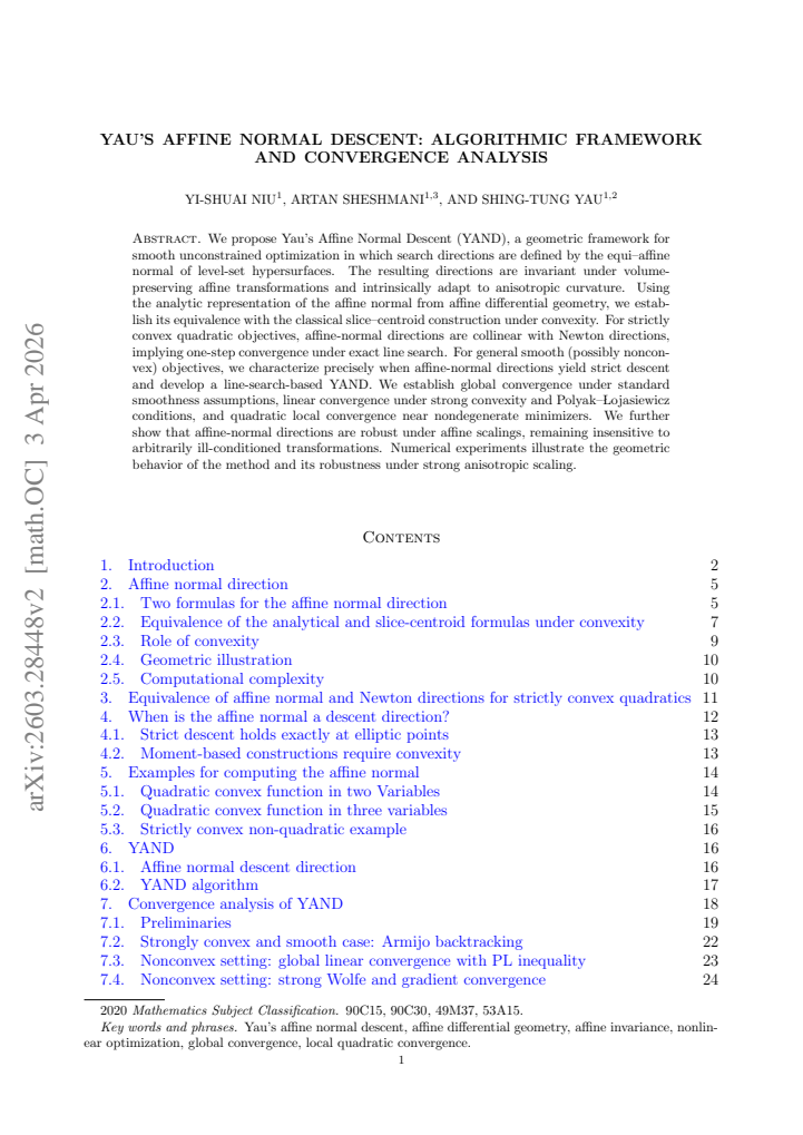 First page