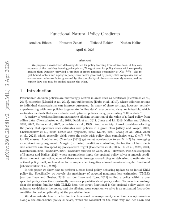 First page
