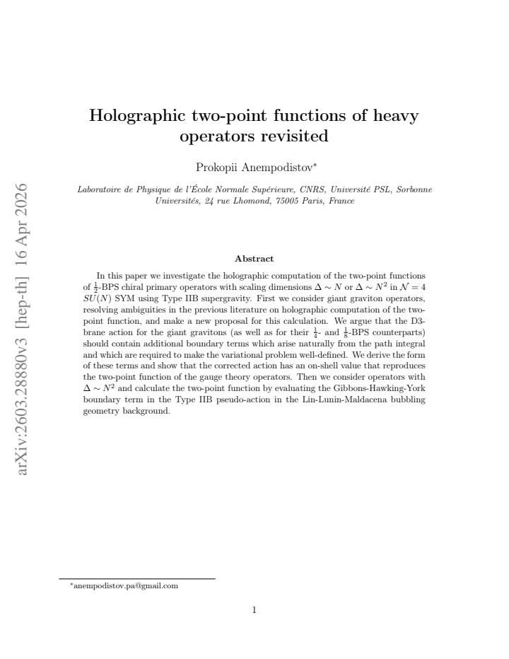 First page