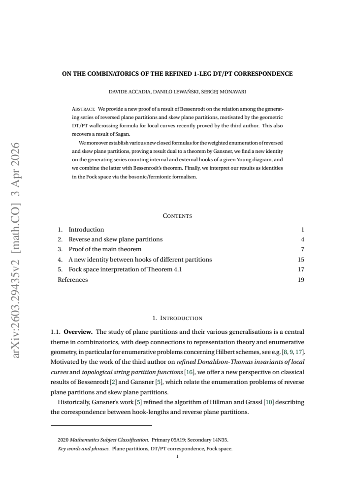 First page