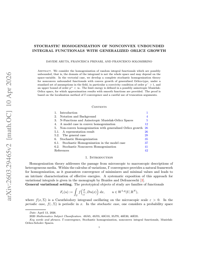 First page