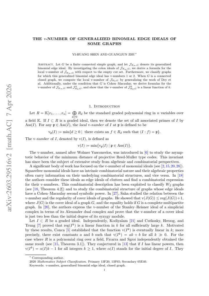 First page