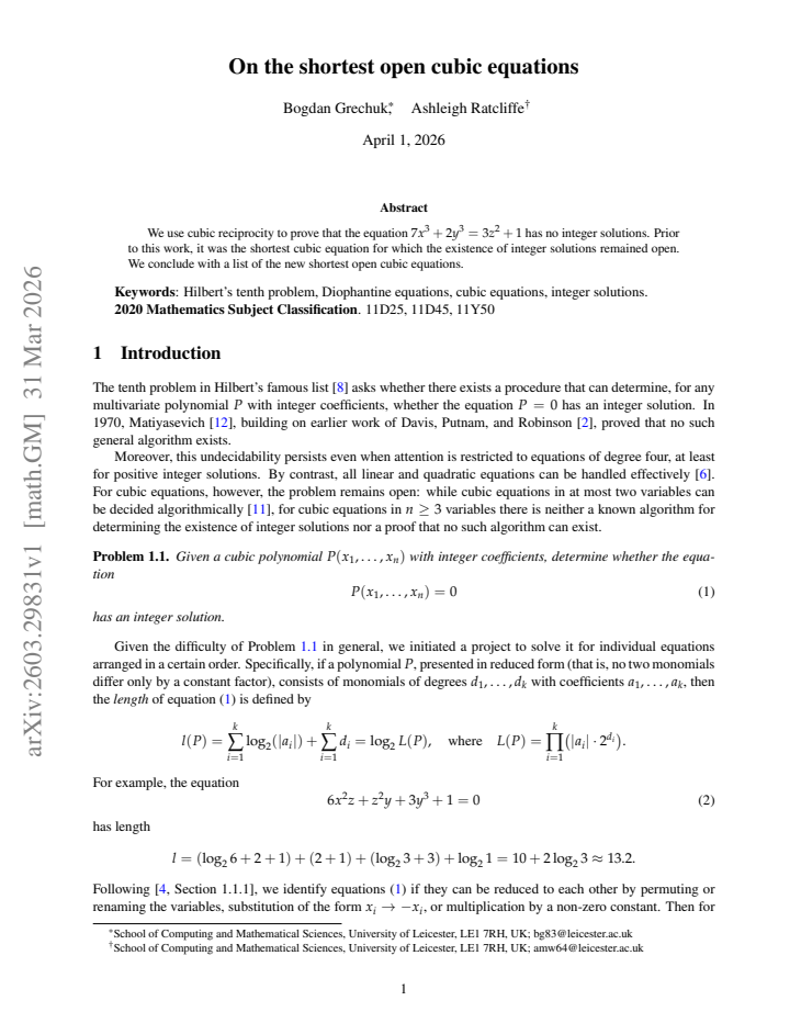 First page