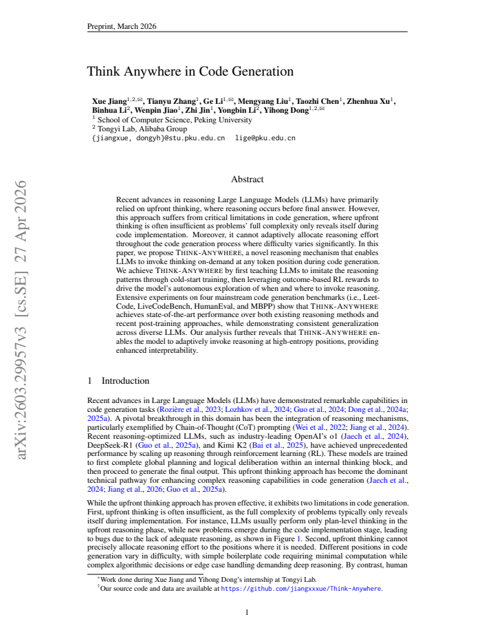 First page