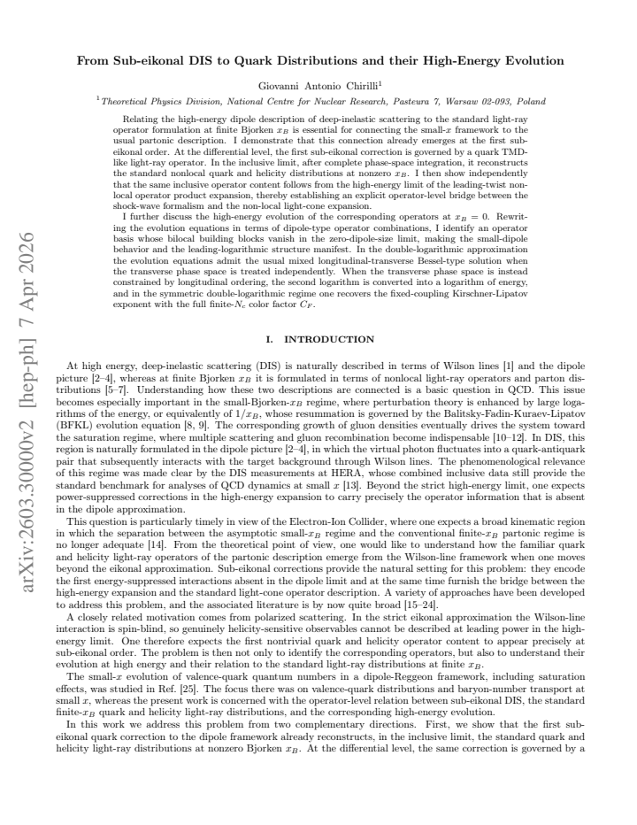 First page