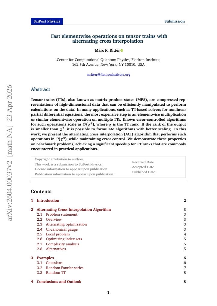 First page