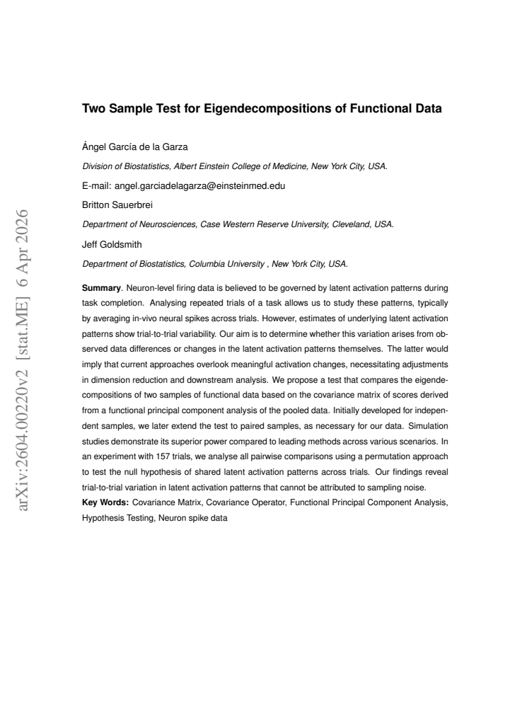 First page