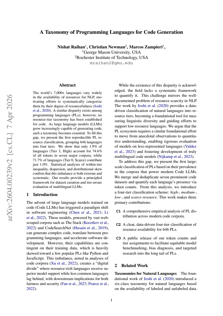 First page