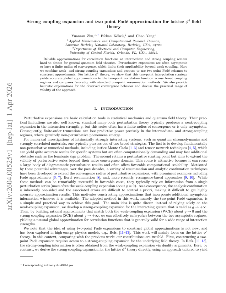 First page