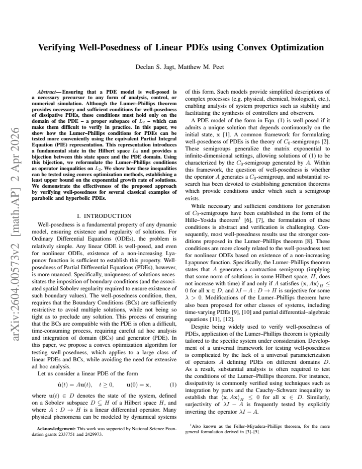 First page