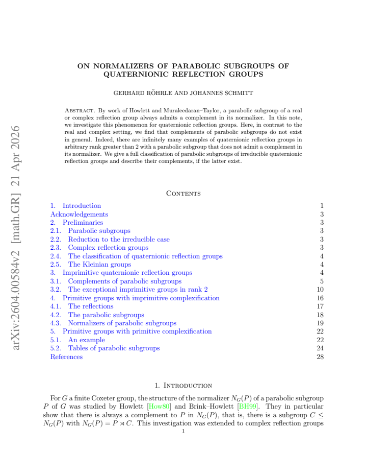 First page