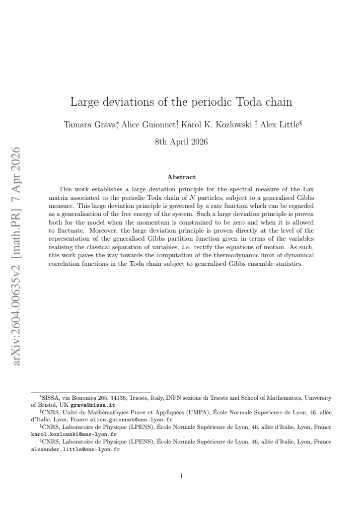 First page