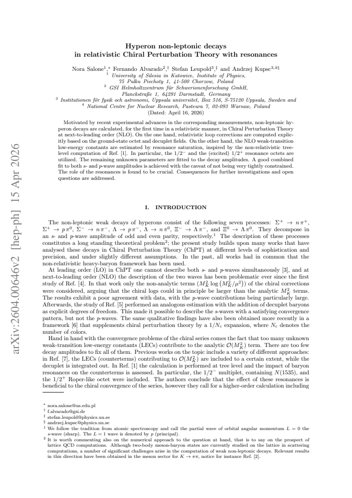 First page