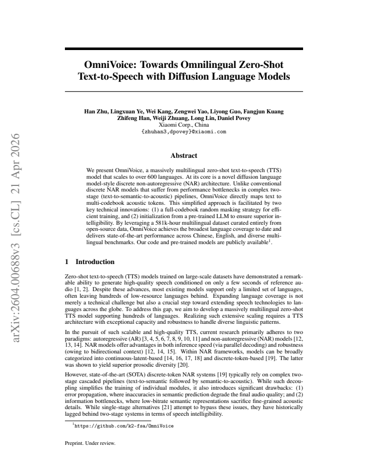 First page