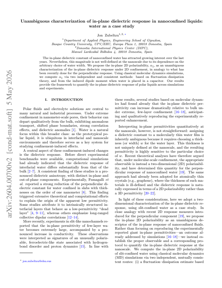 First page
