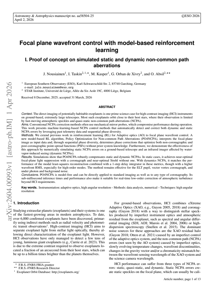 First page
