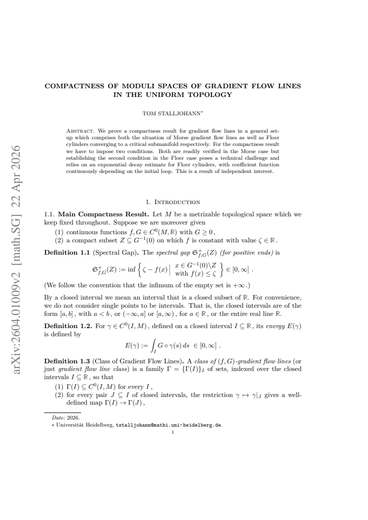 First page