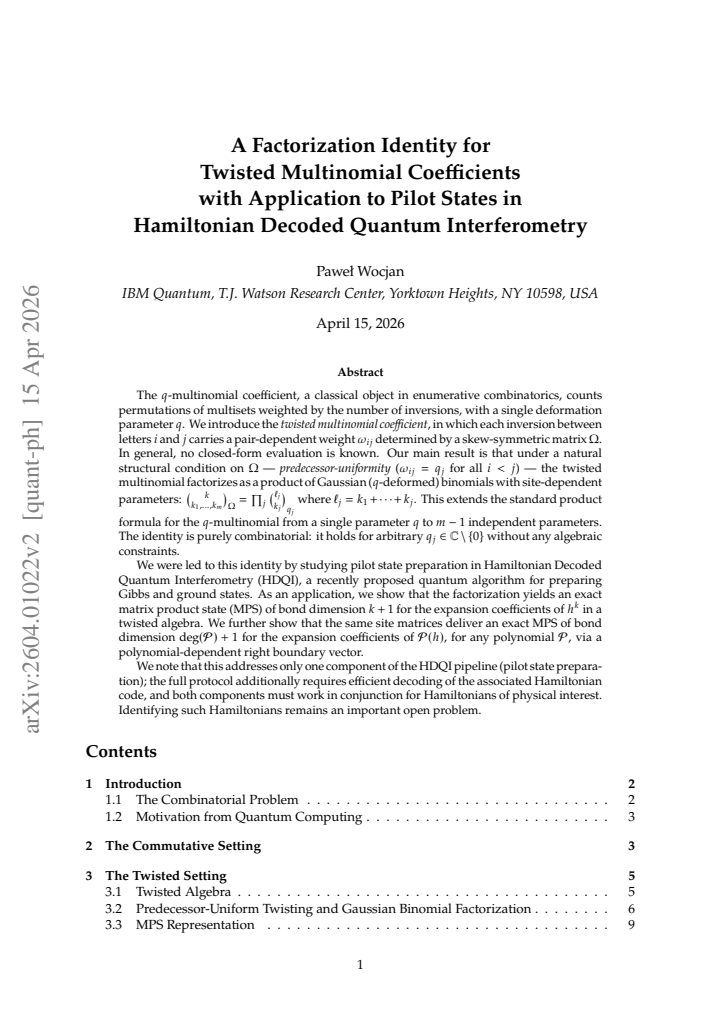 First page