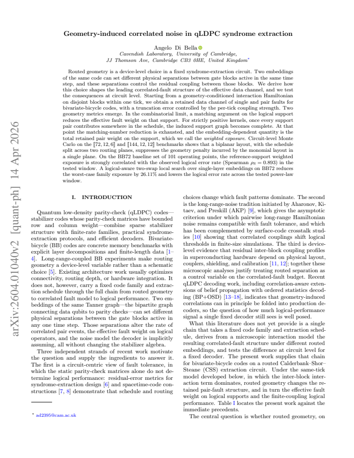 First page