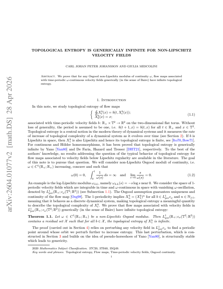 First page