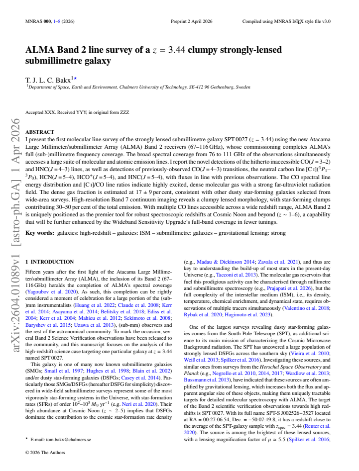 First page
