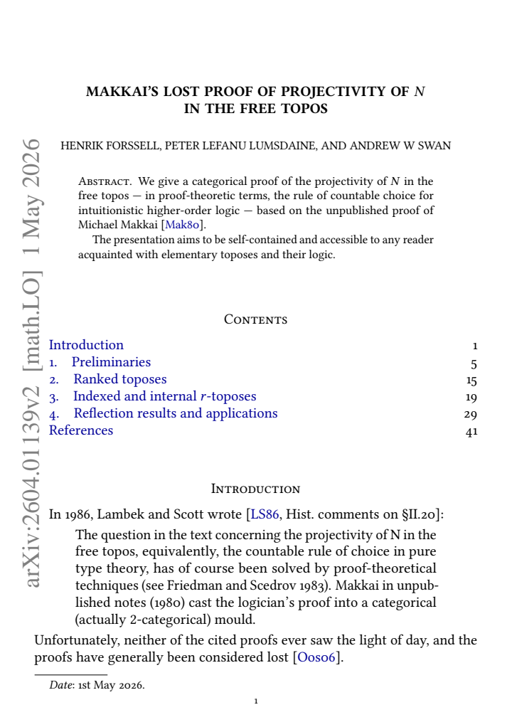 First page