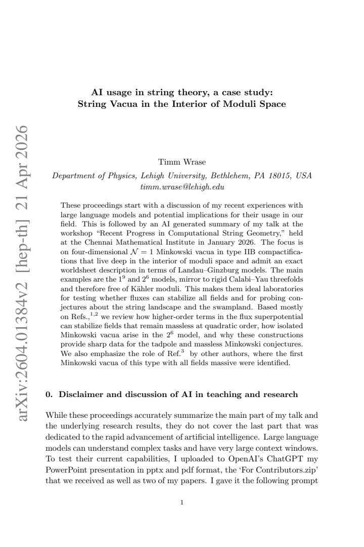 First page