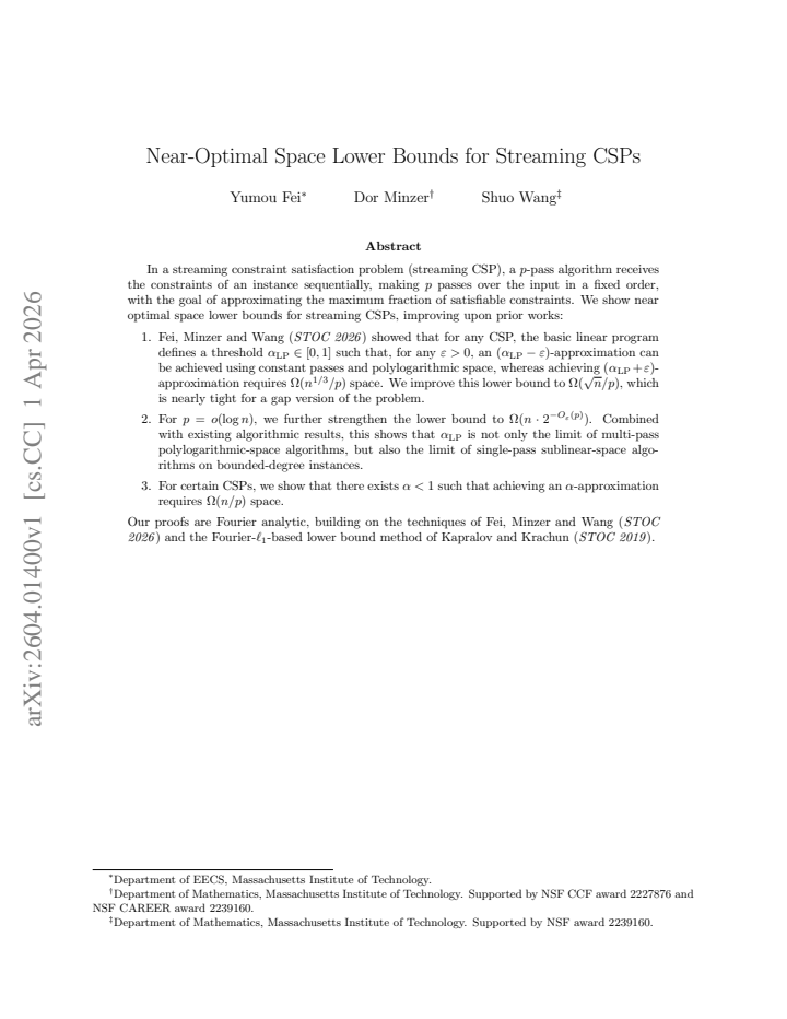 First page