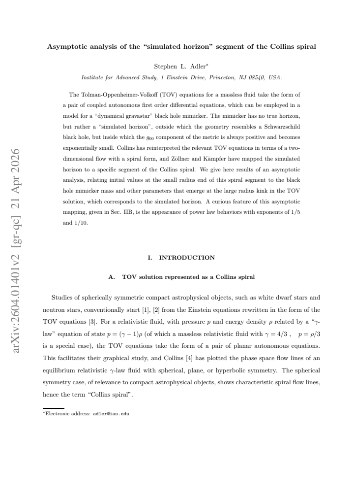 First page