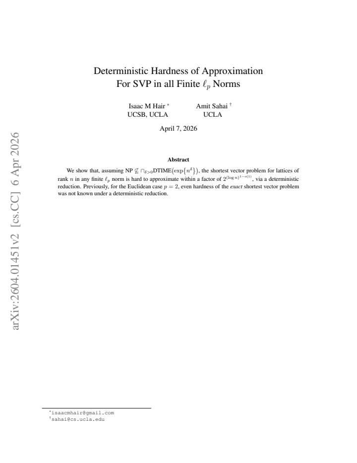 First page