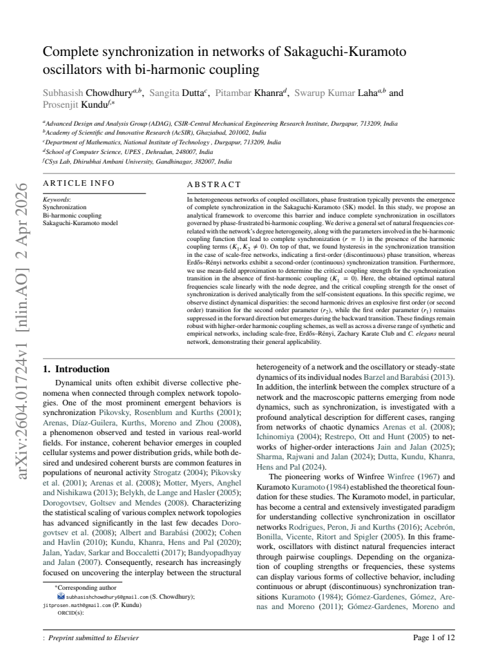 First page