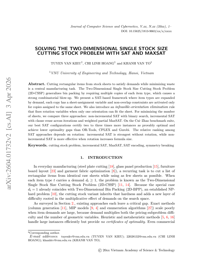 First page
