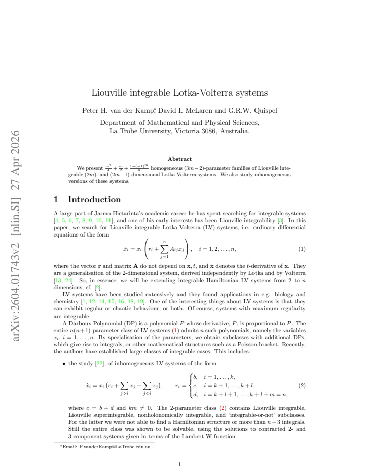 First page