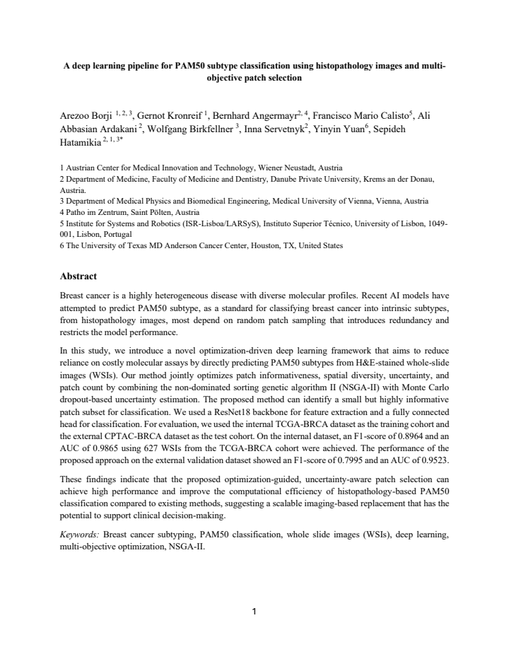 First page